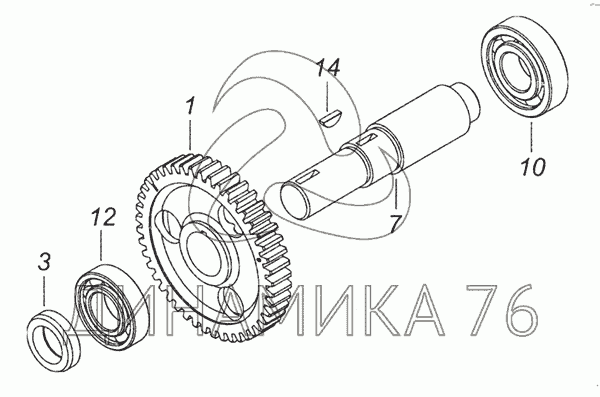 Привод тнвд камаз 6520